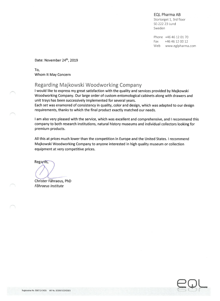 EQL Pharma AB in Sweden