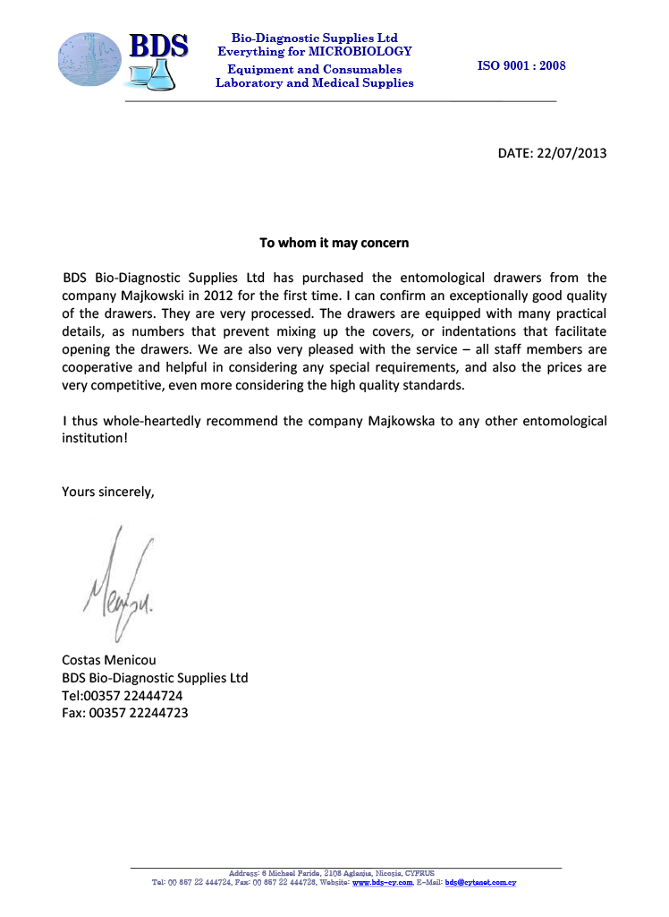 Bio Diagnostic Supplies Ltd in Cyprus